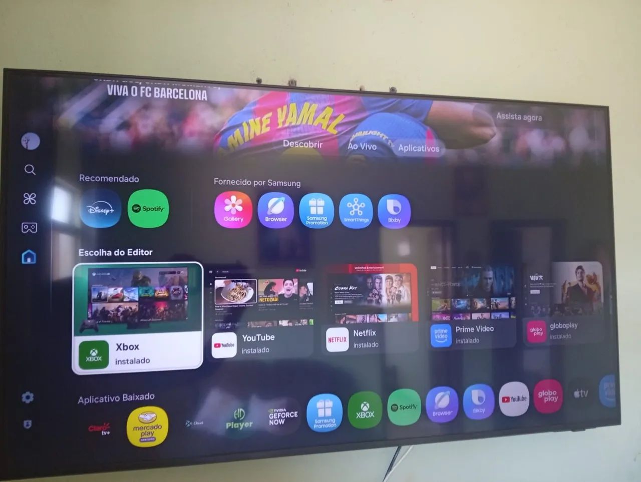 Vento uma tv Samsung 50 polegadas 3 em 1 4 k com um ano de uso tem nota fiscal - Foto 2