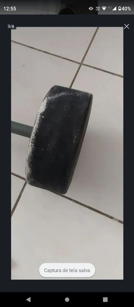 Pesos de cimento para treino completo ( barra + alteres ) - OFERTA - Foto 2