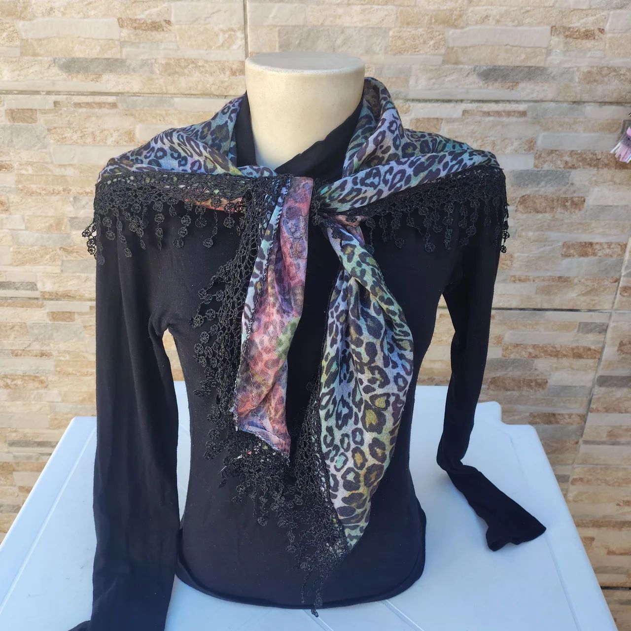 Xale de Renda Feminino - Para Todos os Estilos e Ocasiões  R$ 35 cada" - Foto 3