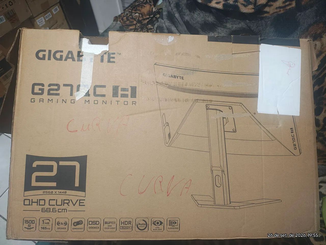 Monitor Gamer Gigabyte Curvo 27" G27QC  - Foto 4