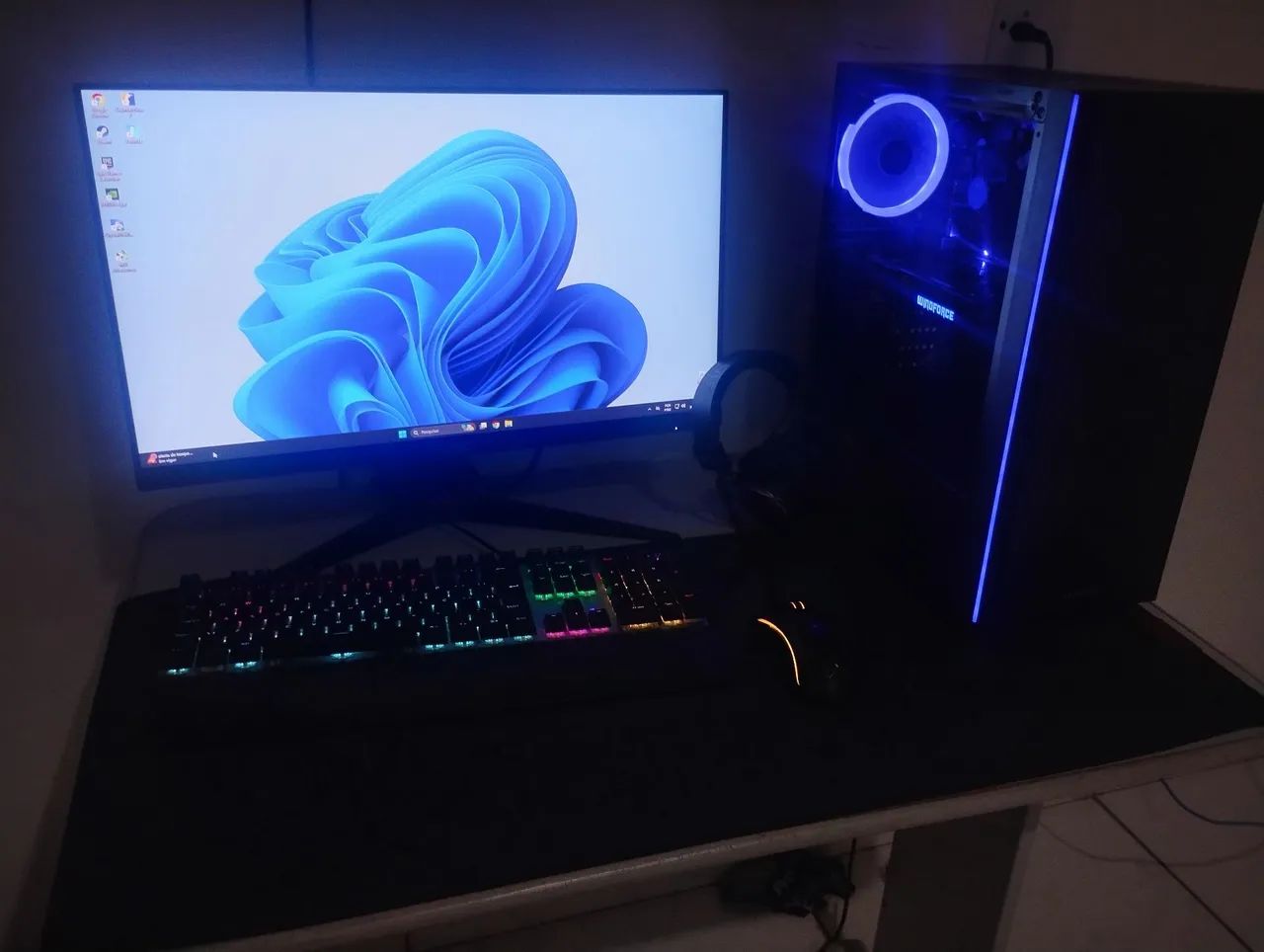 Pc gamer completo monitor AOC hero  24polegadas 100hz 