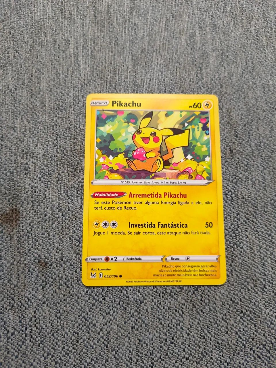 As cartas de Pokémon 