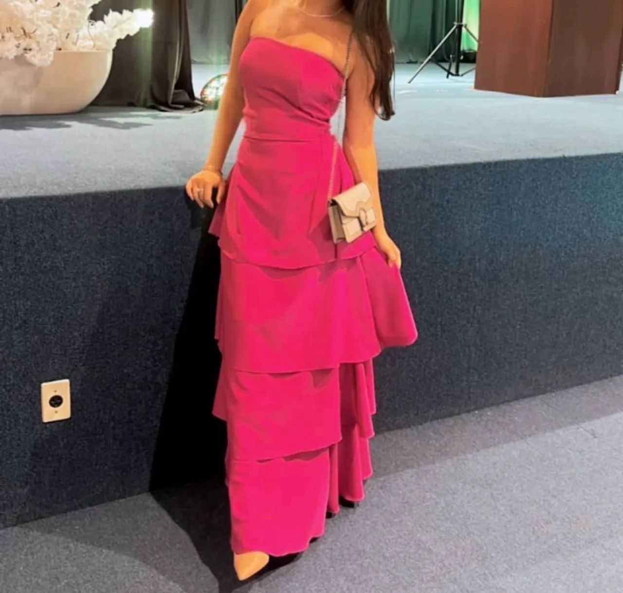 Vestido longo Rosa