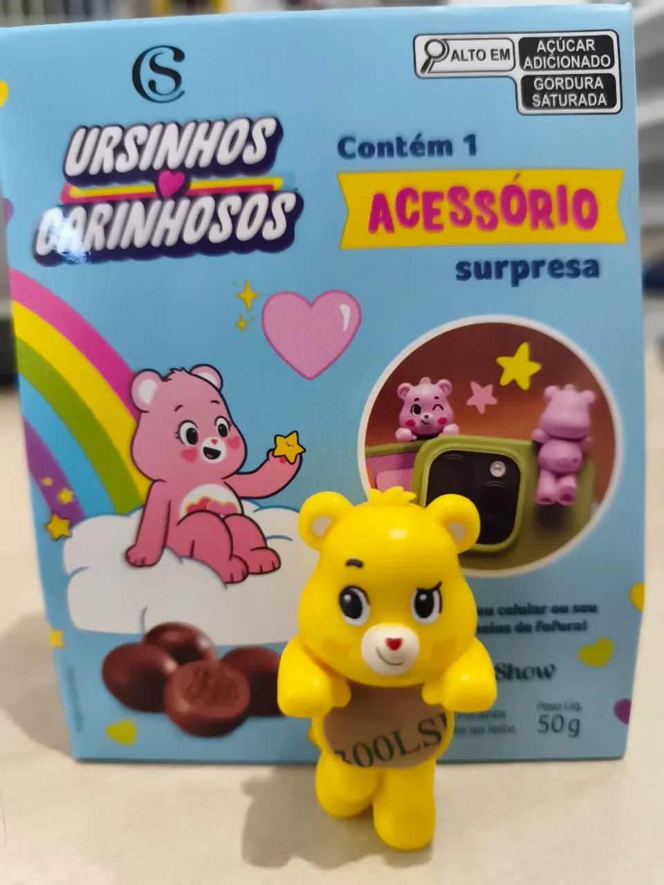 Pin de Celular Ursinhos Carinhosos - Sol