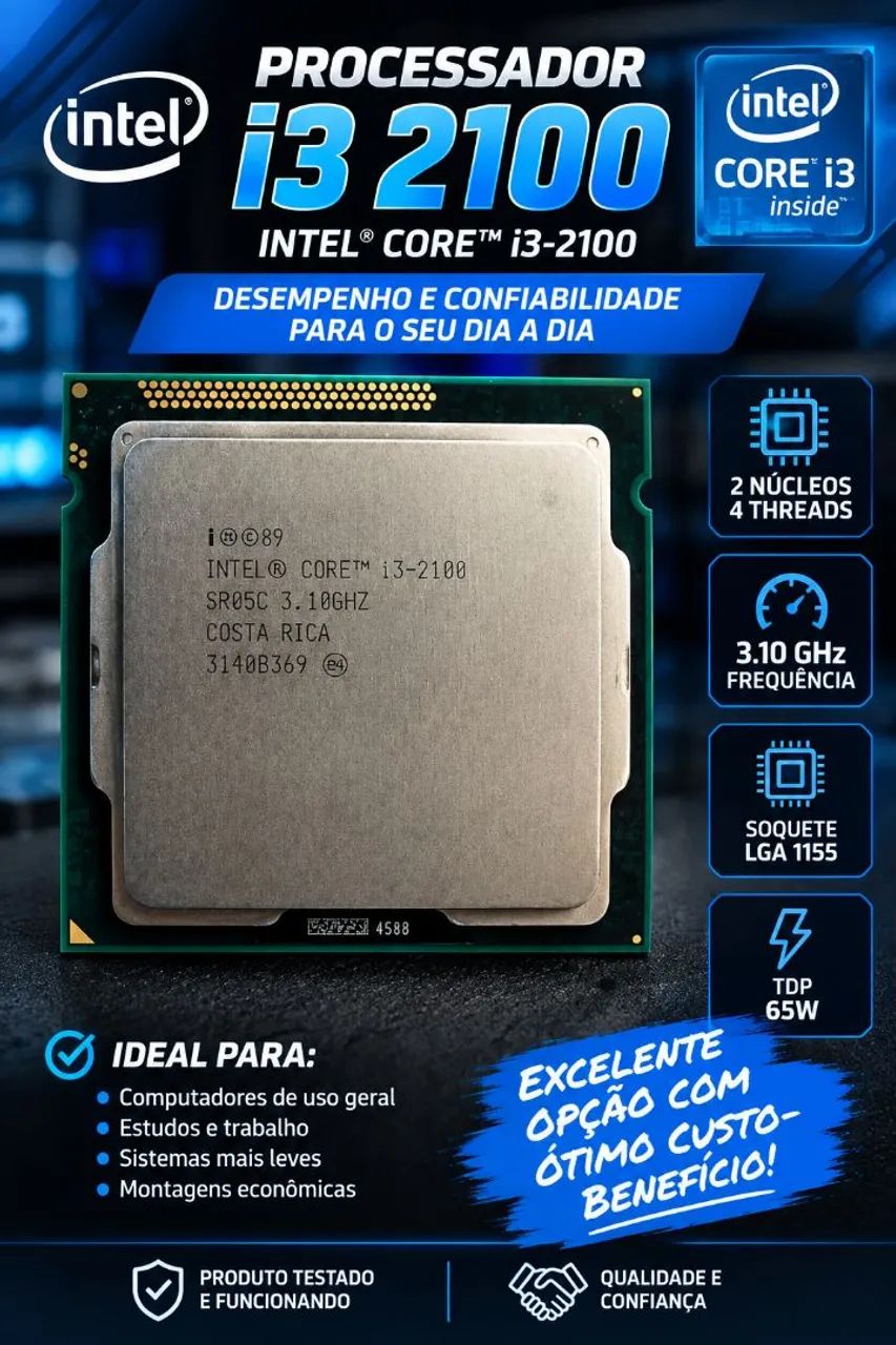 Processador i3 2100 Socket 1155