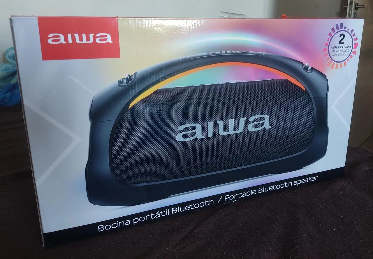 Caixa Som Aiwa (tamanho bombox3)