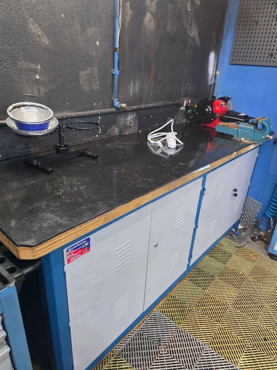 Elevador para moto armário carrinho de ferramentas bancada reservatório de óleo  - Foto 6