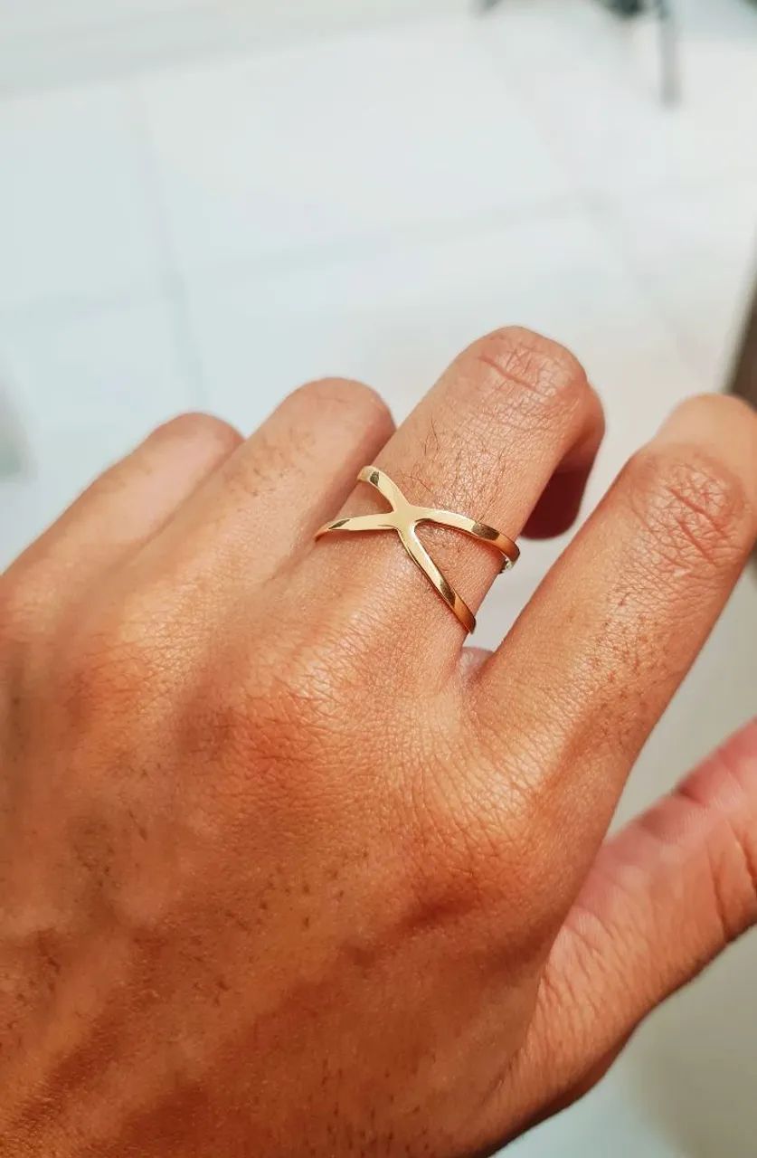 Anel Xis Ouro 18k - Foto 2
