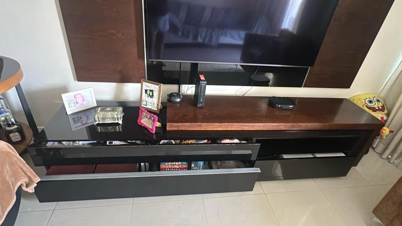 RACK E PAINEL EM LACA - USADO EM ÓTIMO ESTADO - Foto 4
