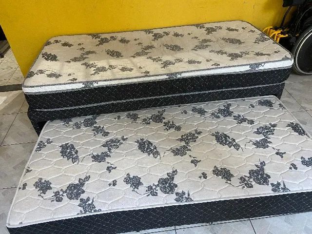 Cama solteiro king com auxiliar