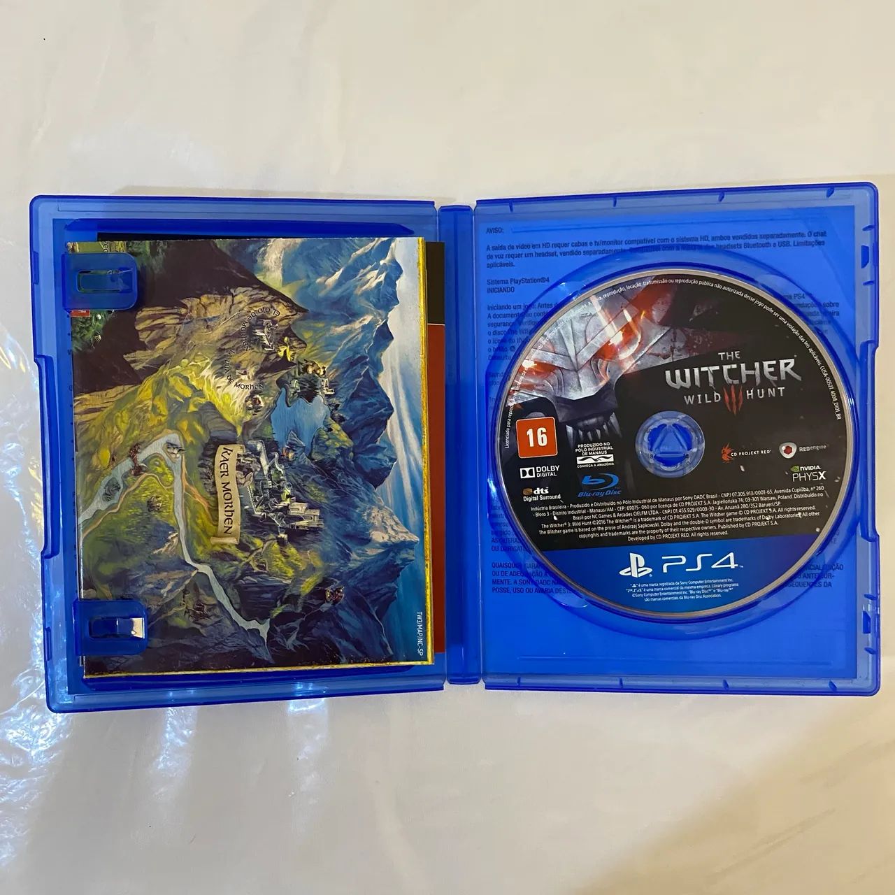 Jogo PS4 The Witcher 3 (completo com mapa e adesivos) + brinde - Foto 5