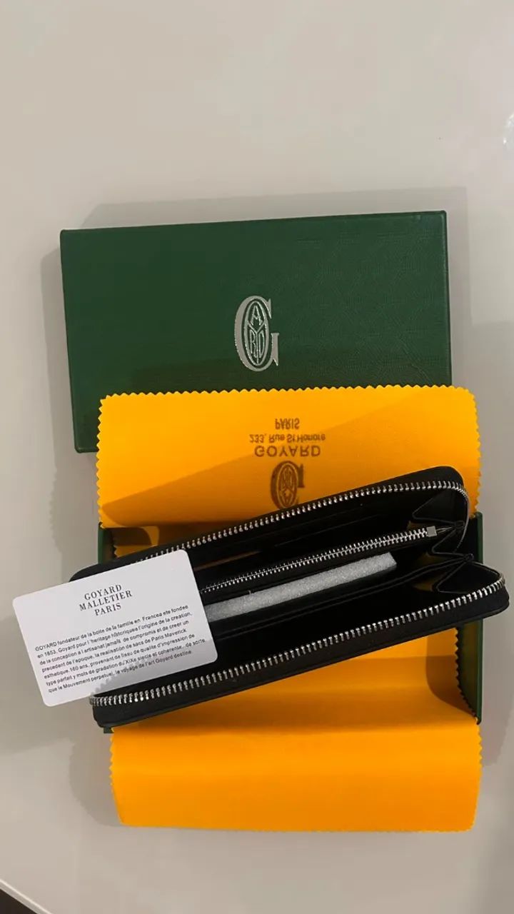 CARTEIRA GOYARD BLACK MATIGNON COURO  - Foto 3