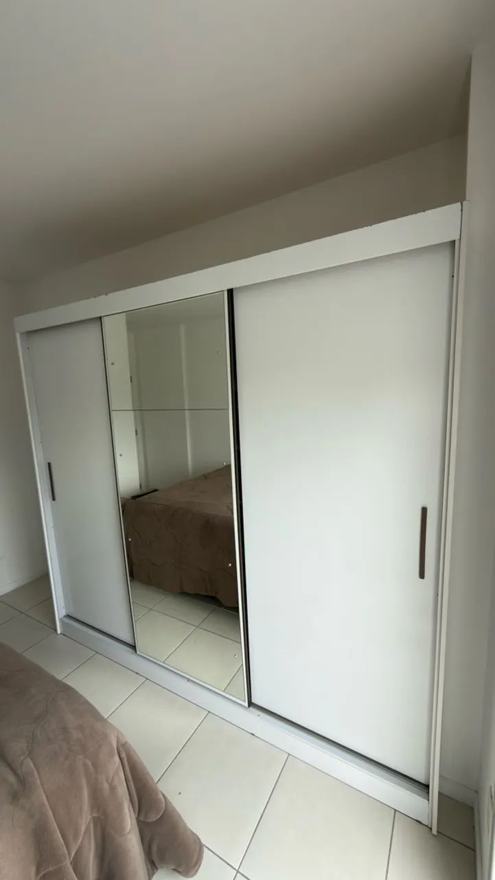 Guarda-roupa Casal com Espelho 3 Portas de Correr - Foto 2