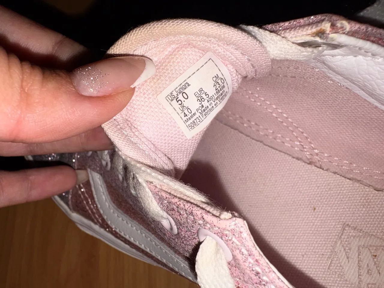 Vans original rosa com glitter  - Foto 2