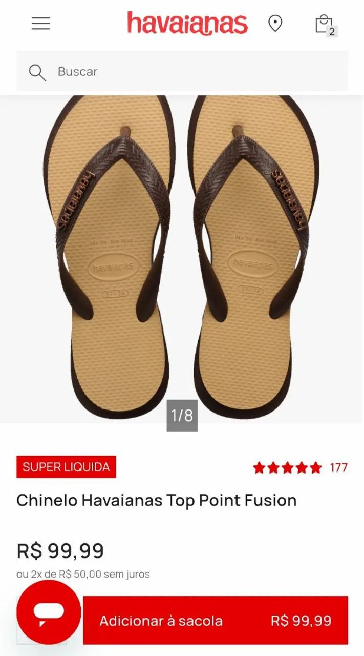 Chinelo (sem uso) - Foto 4