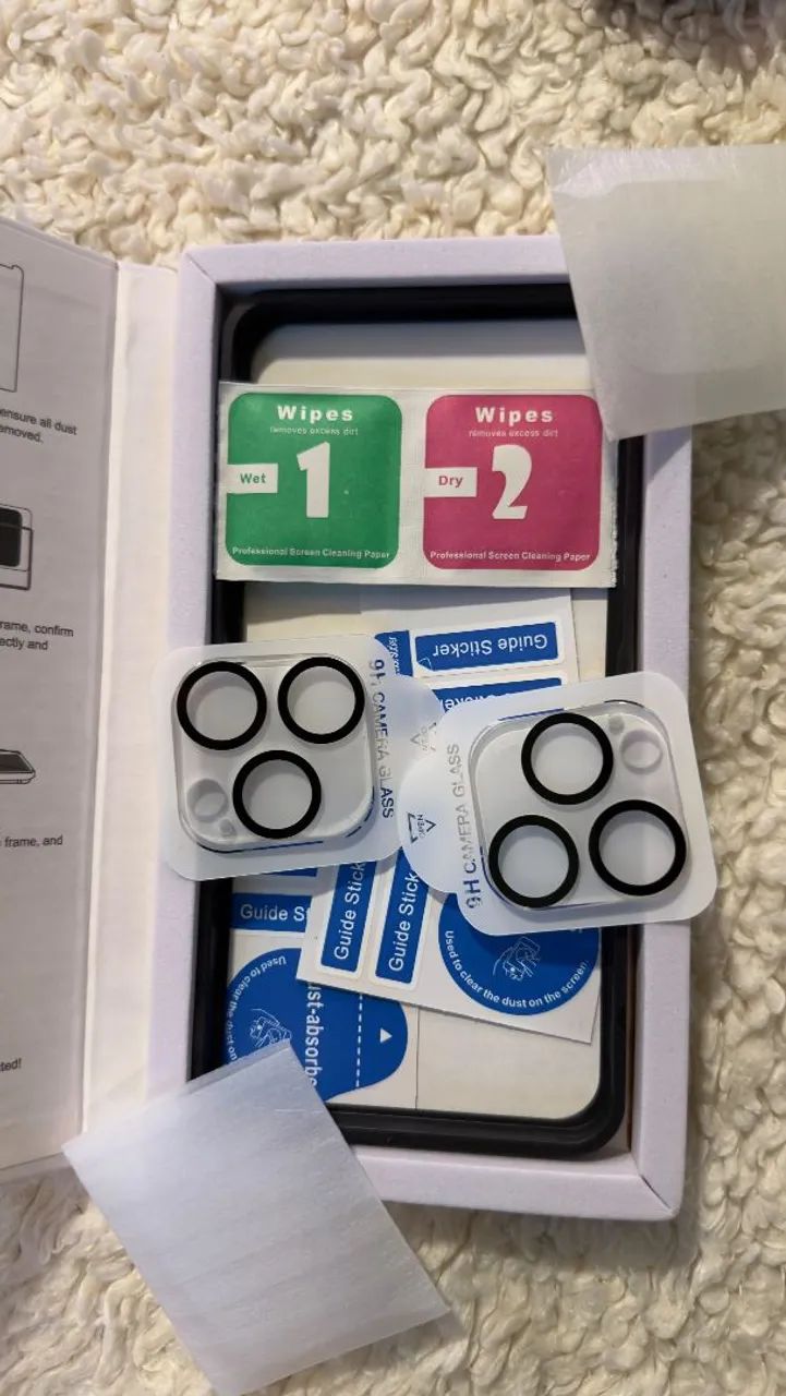 Kit 2 Protetores de lente iPhone 14 Pro Max - Foto 2