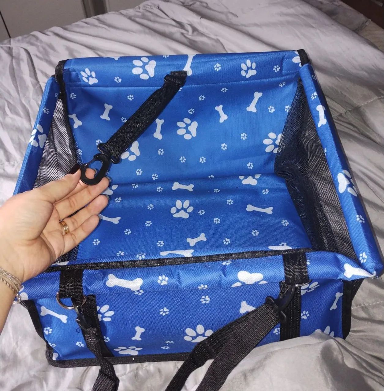 Kit cadeirinha transporte guia e peitoral - Foto 4