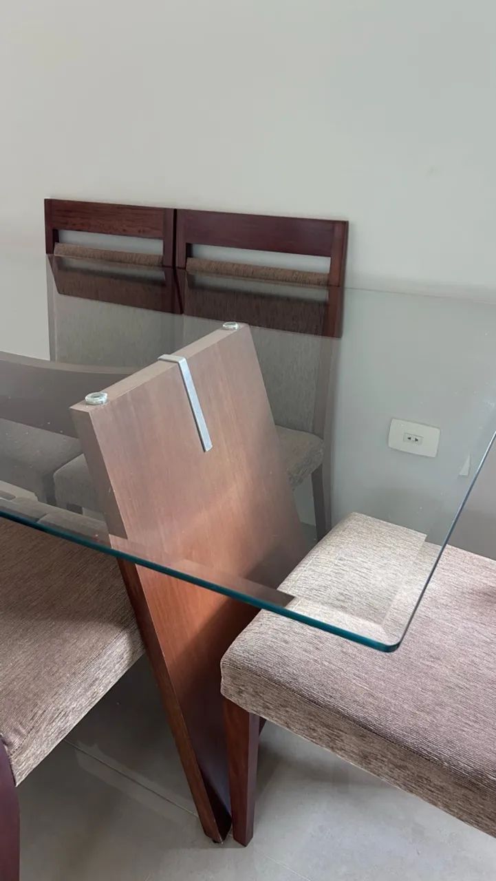 Vendo mesa de jantar de 6 lugares  - Foto 3
