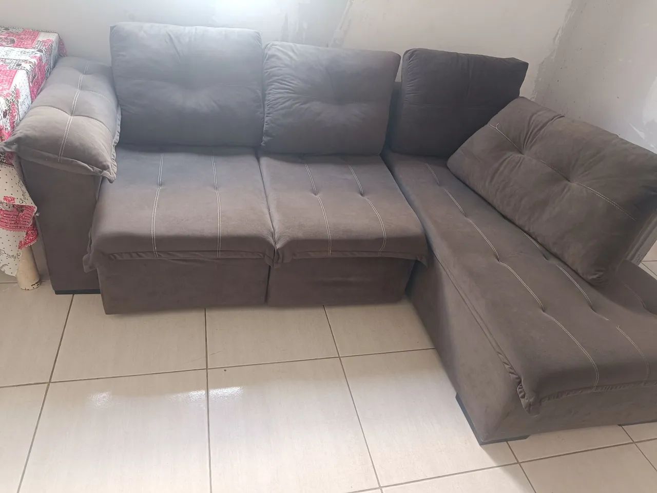 Sofá sofisticado 4 lugares cama - Foto 2