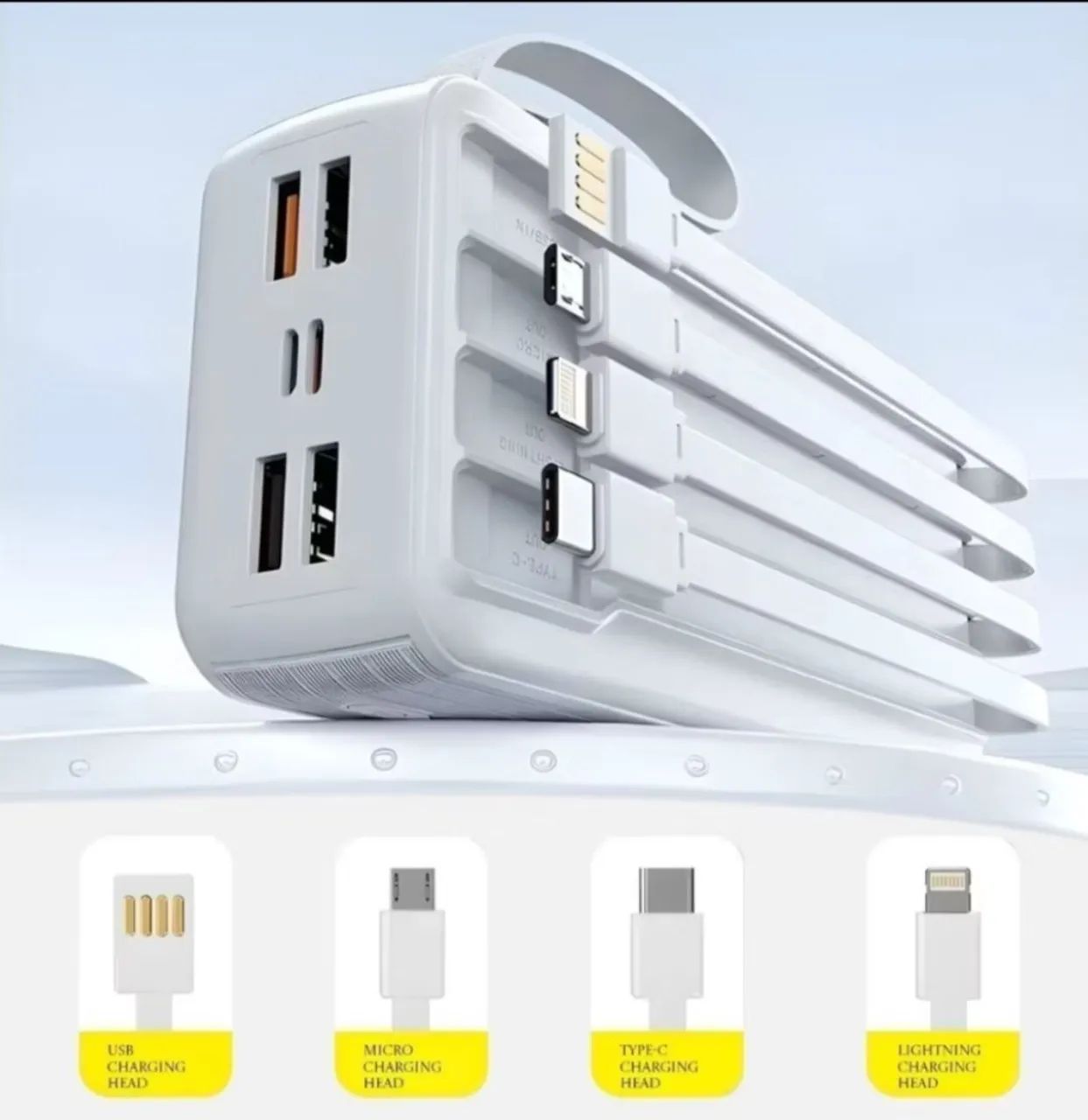 Bateria complementar 30.000 mAh.