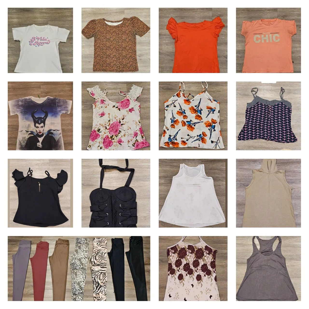 Lote com 40 peças de roupas femininas P/M - Foto 2