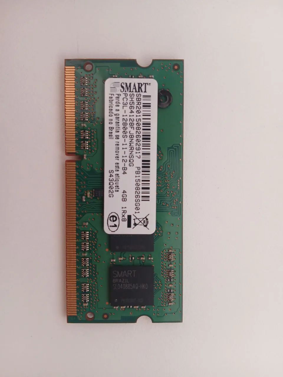 Memória RAM Notebook 4GB  DDR 3 - 12800MHz