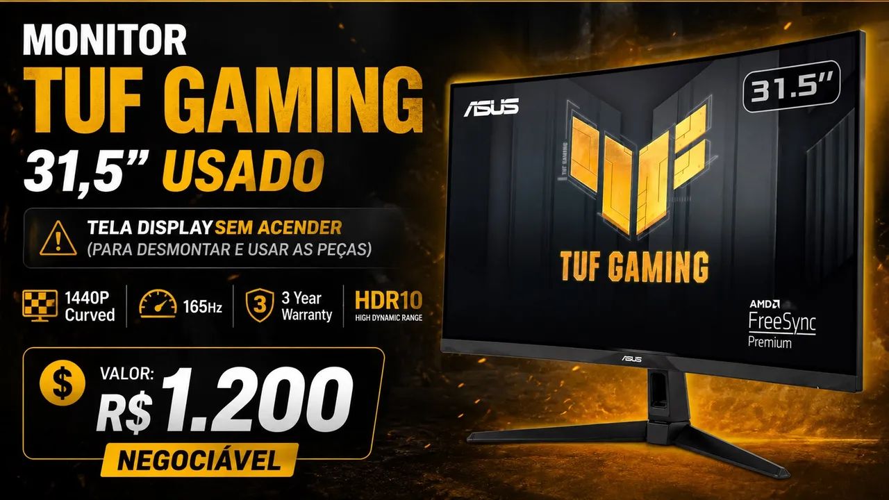 MONITOR TUF GAMING 32? (reaproveitar) - Foto 2