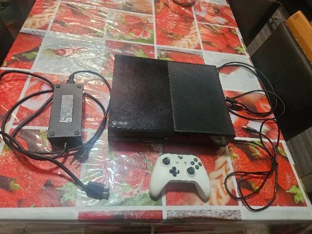 xbox one com jogos e fonte original 