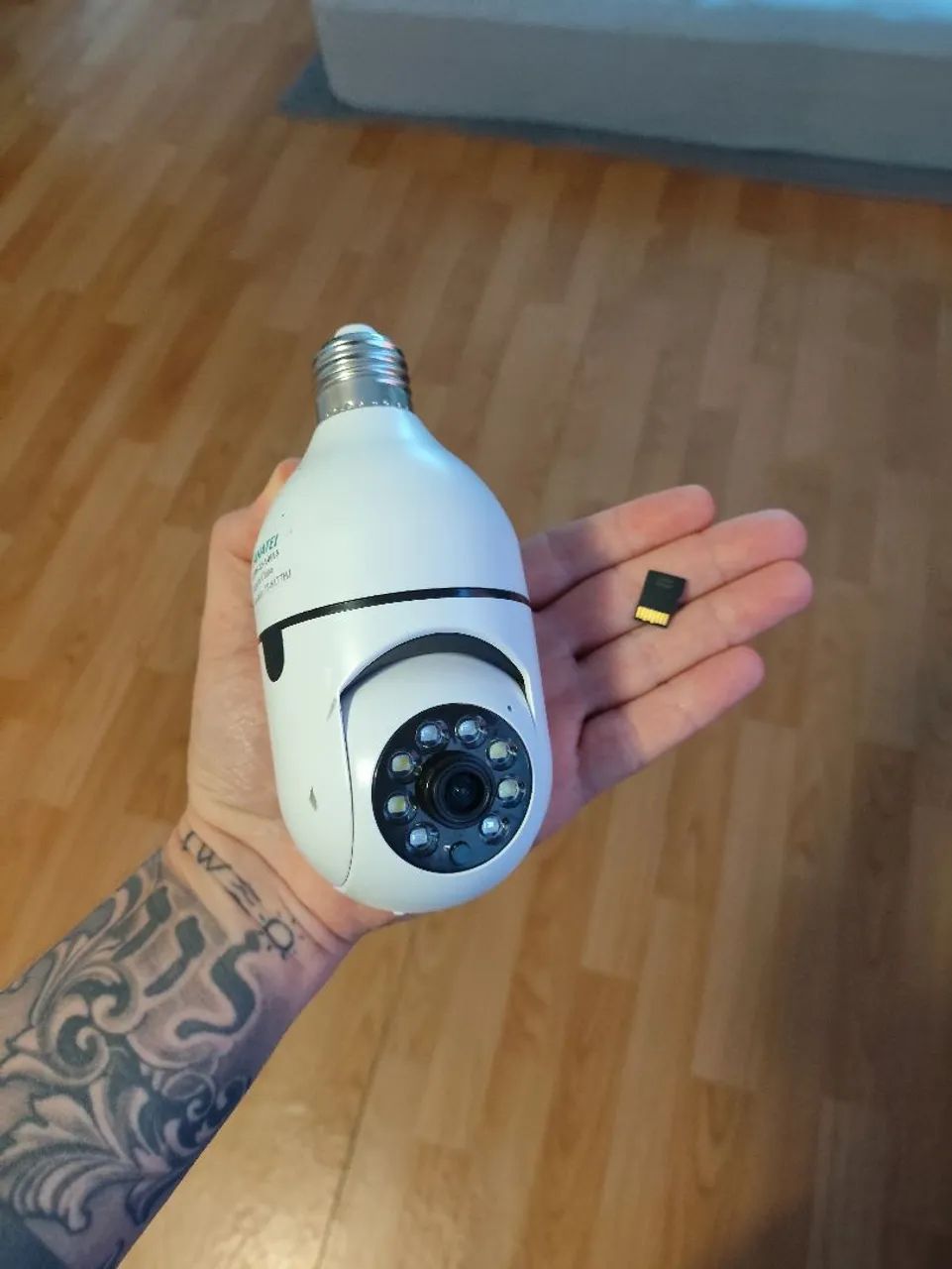 Câmera vigilância lâmpada E27