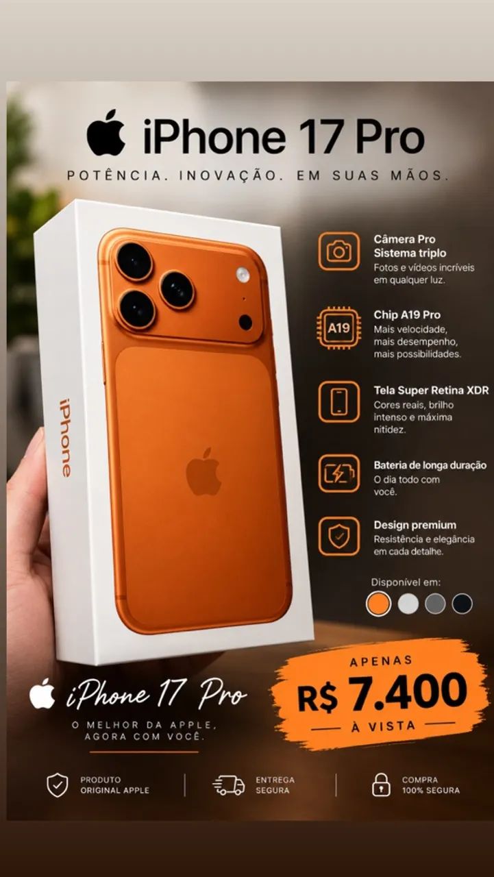 iPhone 17 pro Max lacrado  - Foto 3
