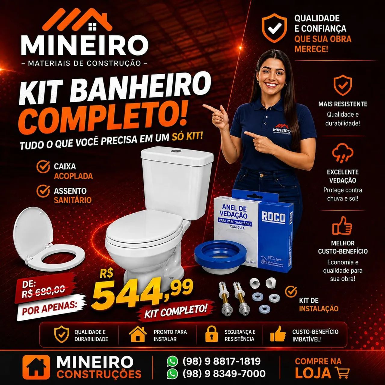 Kit vaso completo