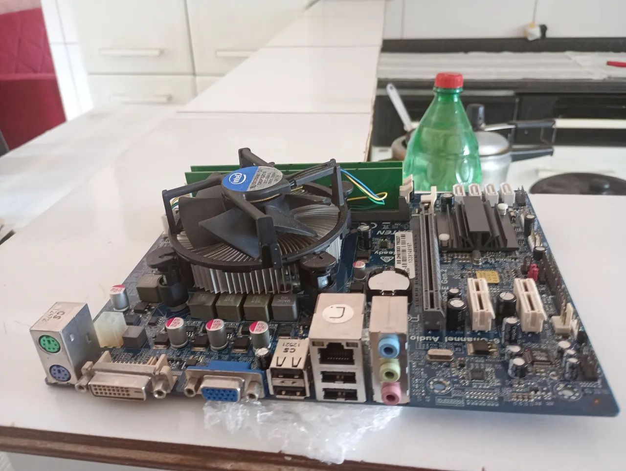 Placa-mãe PCWare H61 + Processador Intel + 4GB RAM - Foto 2