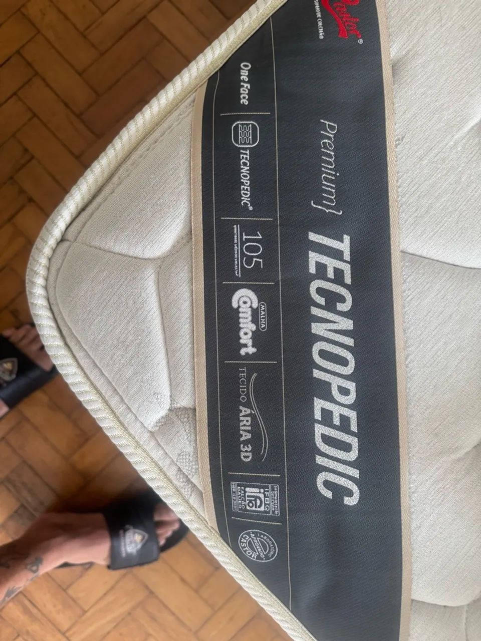 Cama King size com cabeceira e Colchão Castor - Foto 3