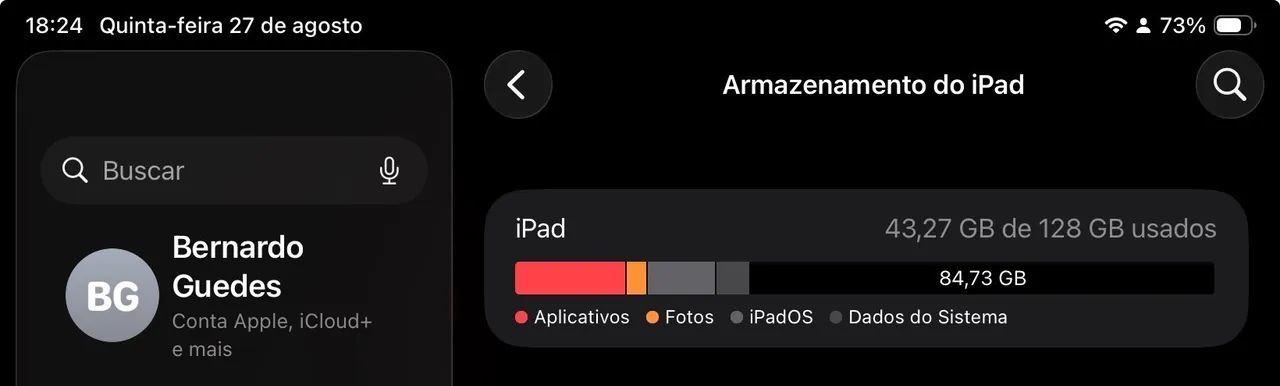 iPad 11 A16 - Silver - 128gb (Com acessórios) - Foto 5