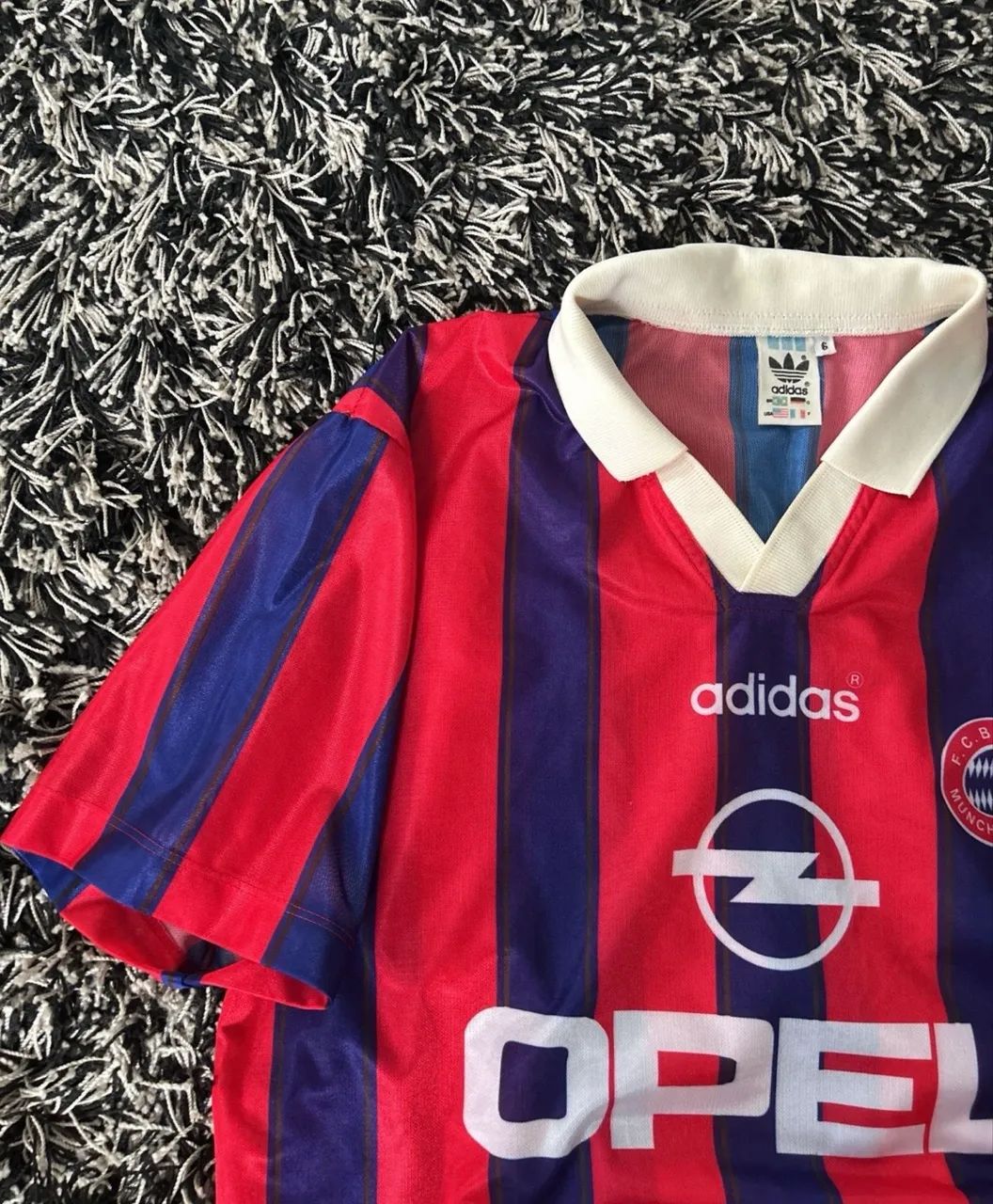 camisa bayern de munique adidas listrada 1996 - Foto 2