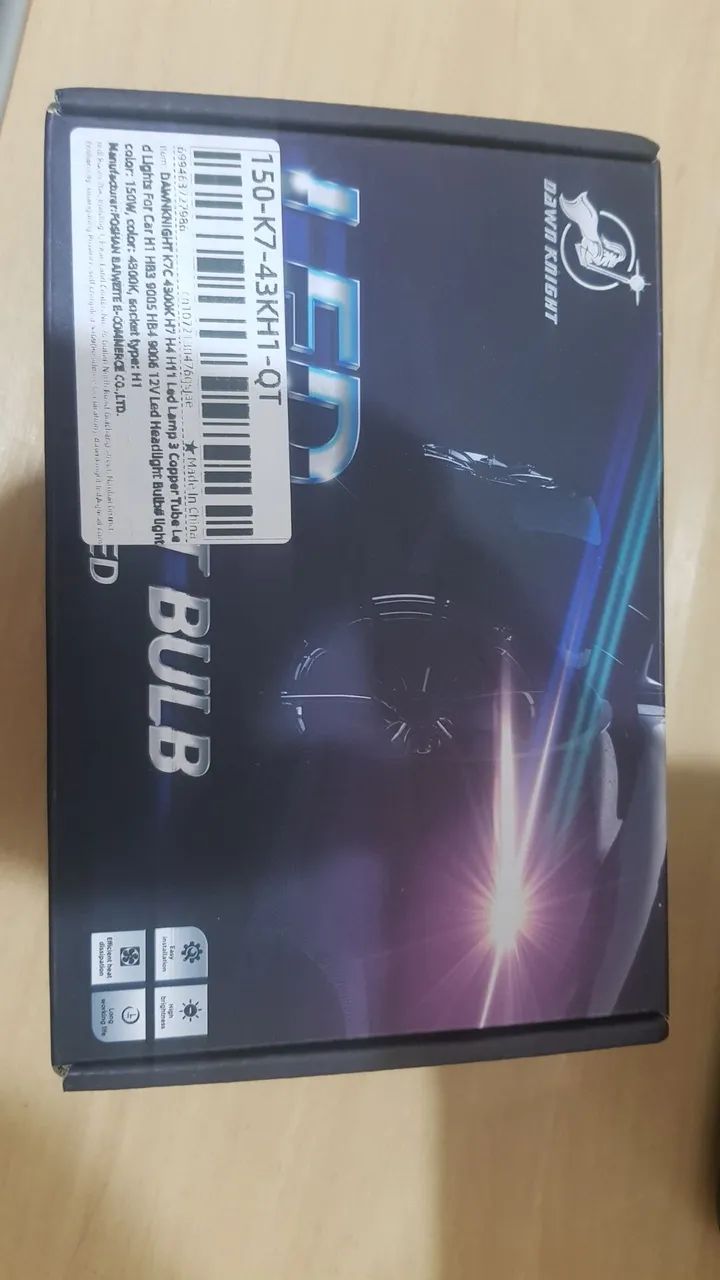 Lâmpada super LED K7C Dawn Knight H1 150 watts