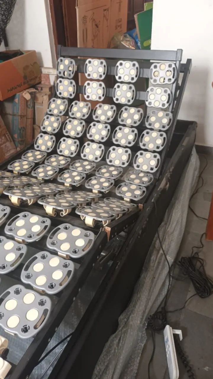 Cama articulada/ortopédica elétrica com base de molas independentes com colchão
