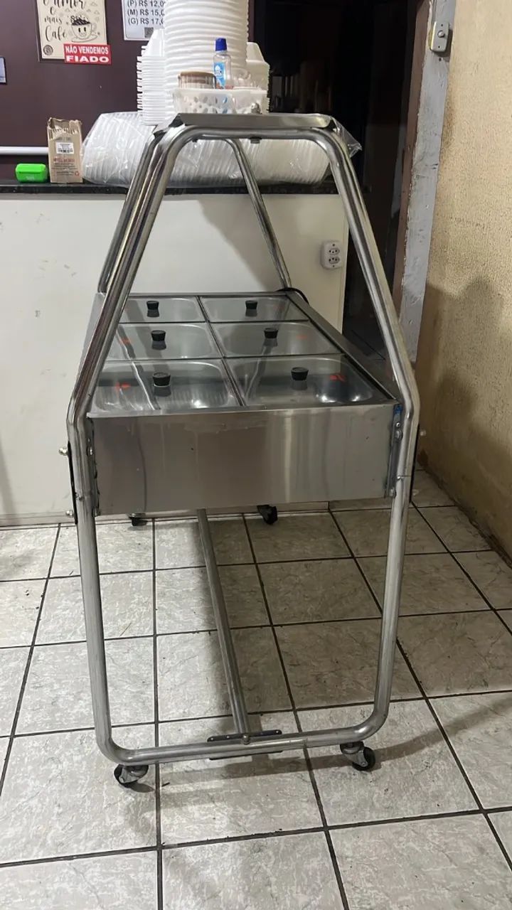 Balcão Buffet Térmico ProGás 6 Cubas em Ótimo Estado - Foto 2