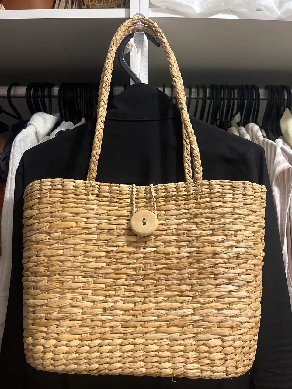 Bolsa de praia em palha