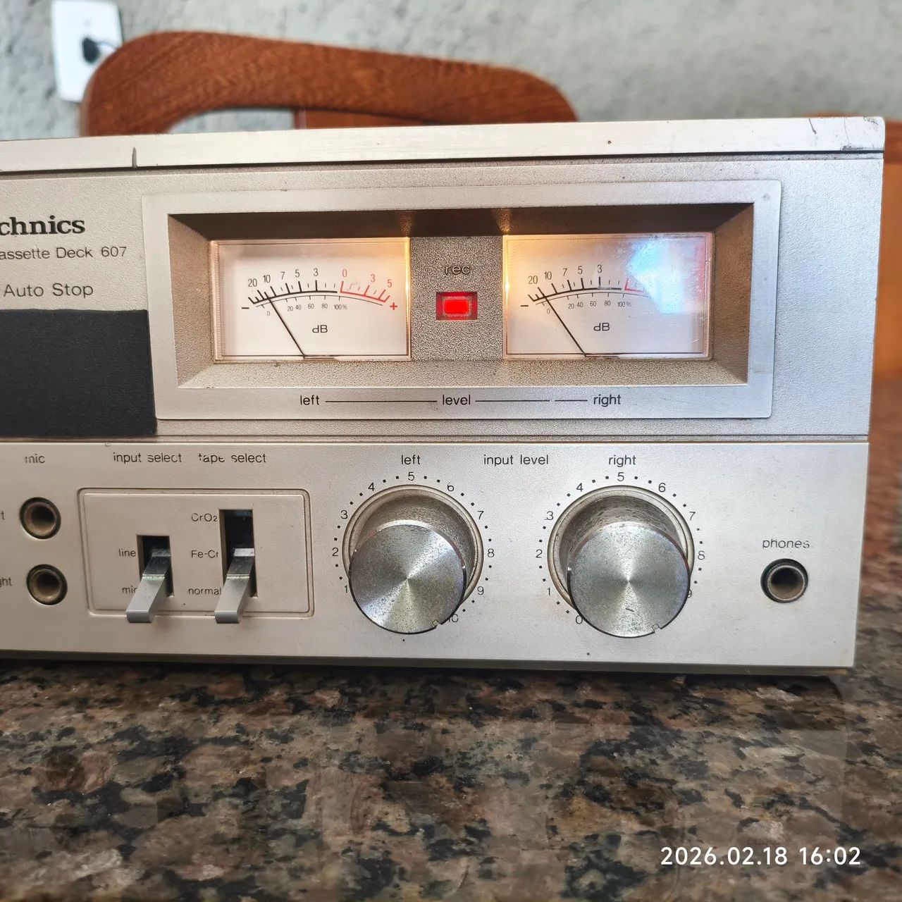 TechnicsエルカセットXD RT-60XDLC LC-60 TYPE I Tape Deck Technics 607 - Tela Adaptada - Aparelhos de Som - Nova