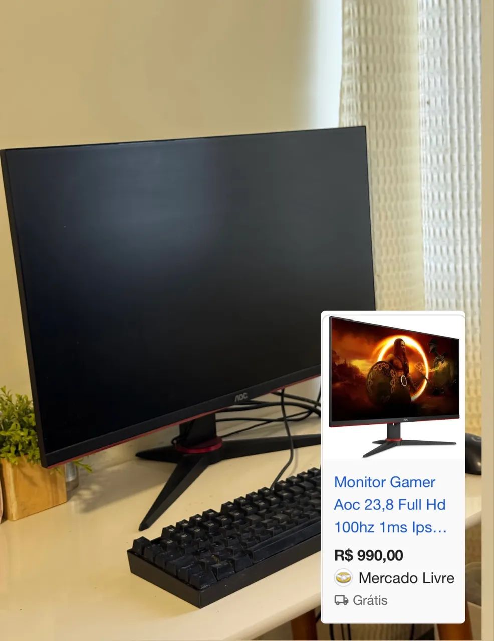 MONITOR GRANDE GAMER AOC - Foto 2