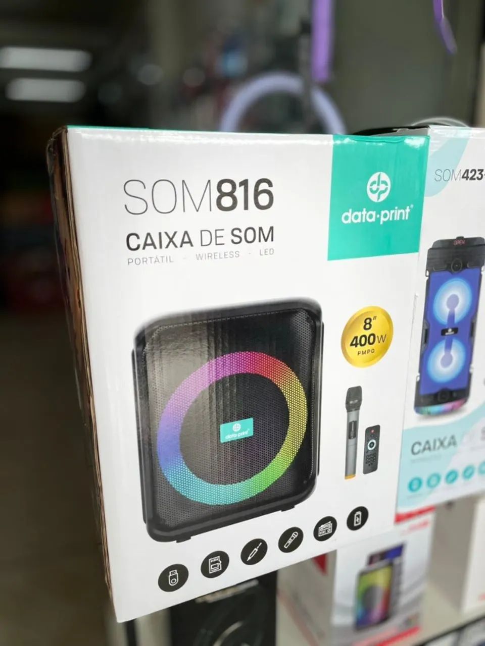 CAIXA DE SOM DATA-PRINT 816 400W - Aparelhos de Som - Redenção