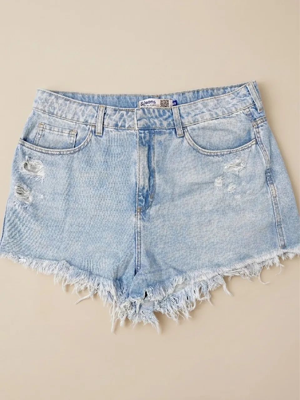 short jeans feminino c&a destroyed 44