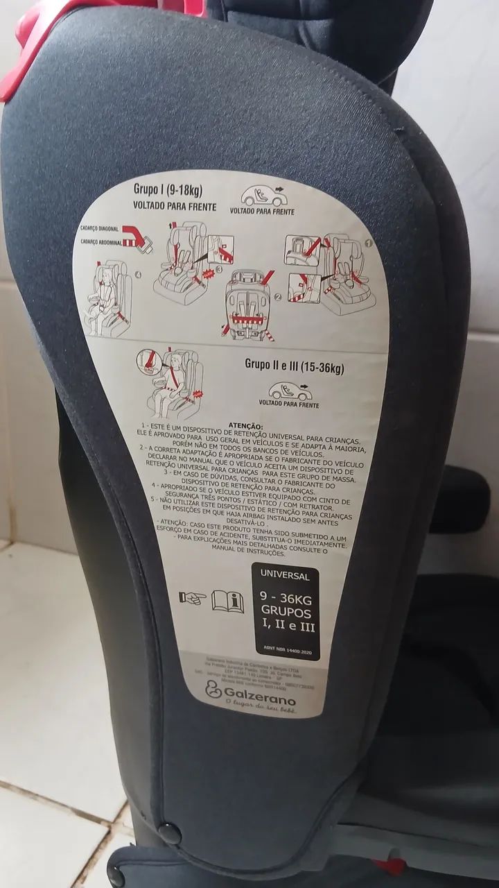  CADEIRA INFANTIL PARA CARRO GALZERANO - R$400,00 CADA - Foto 5