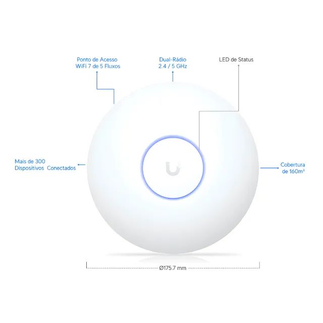 Access Point Dual Band Ubiquiti U7-lite Unifi Wi-fi 7 - Sem Poe - Foto 3