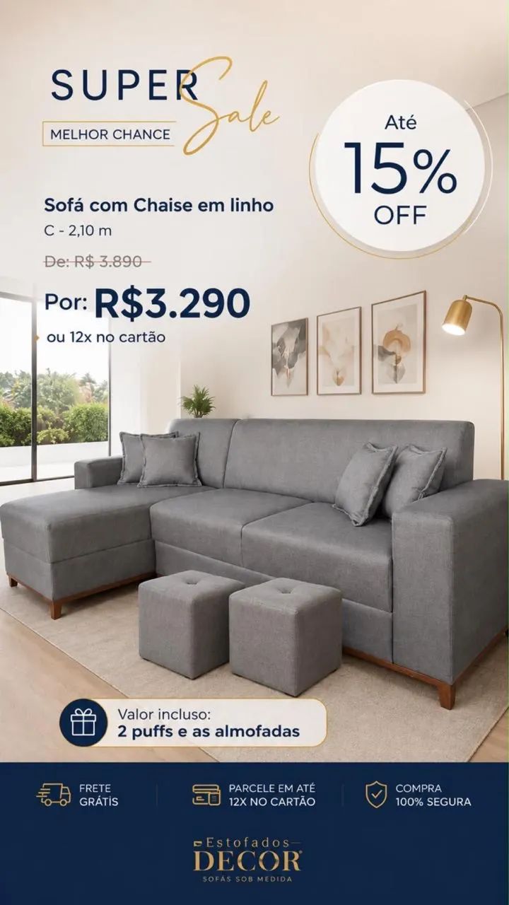Sofás Modelos Retrô E Retrátil  - Foto 5