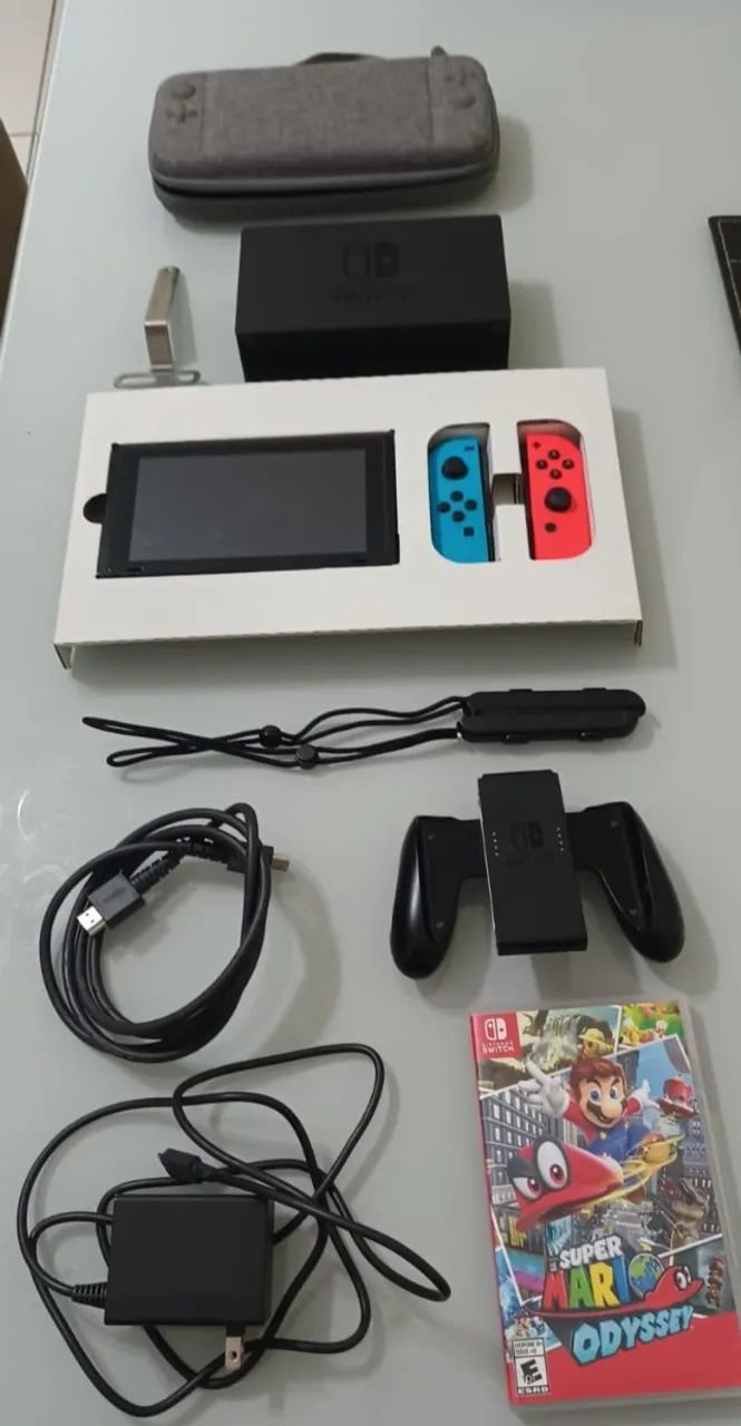 Nintendo Switch + Acessórios + Jogo - Foto 5
