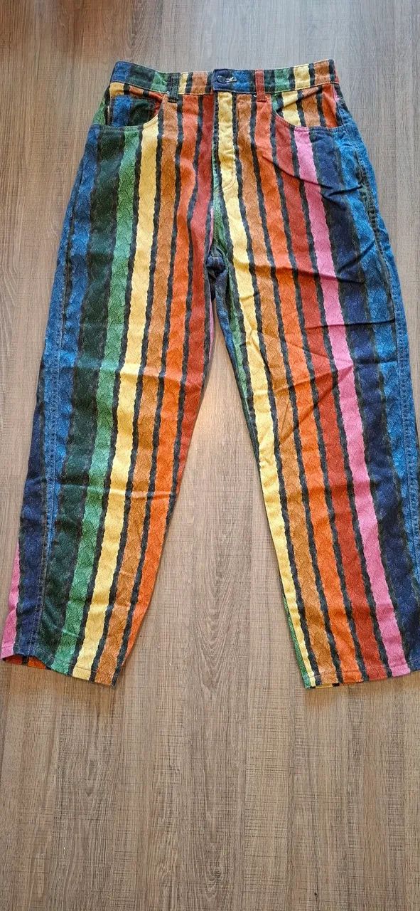 Calça jeans listras Farm  - Foto 2