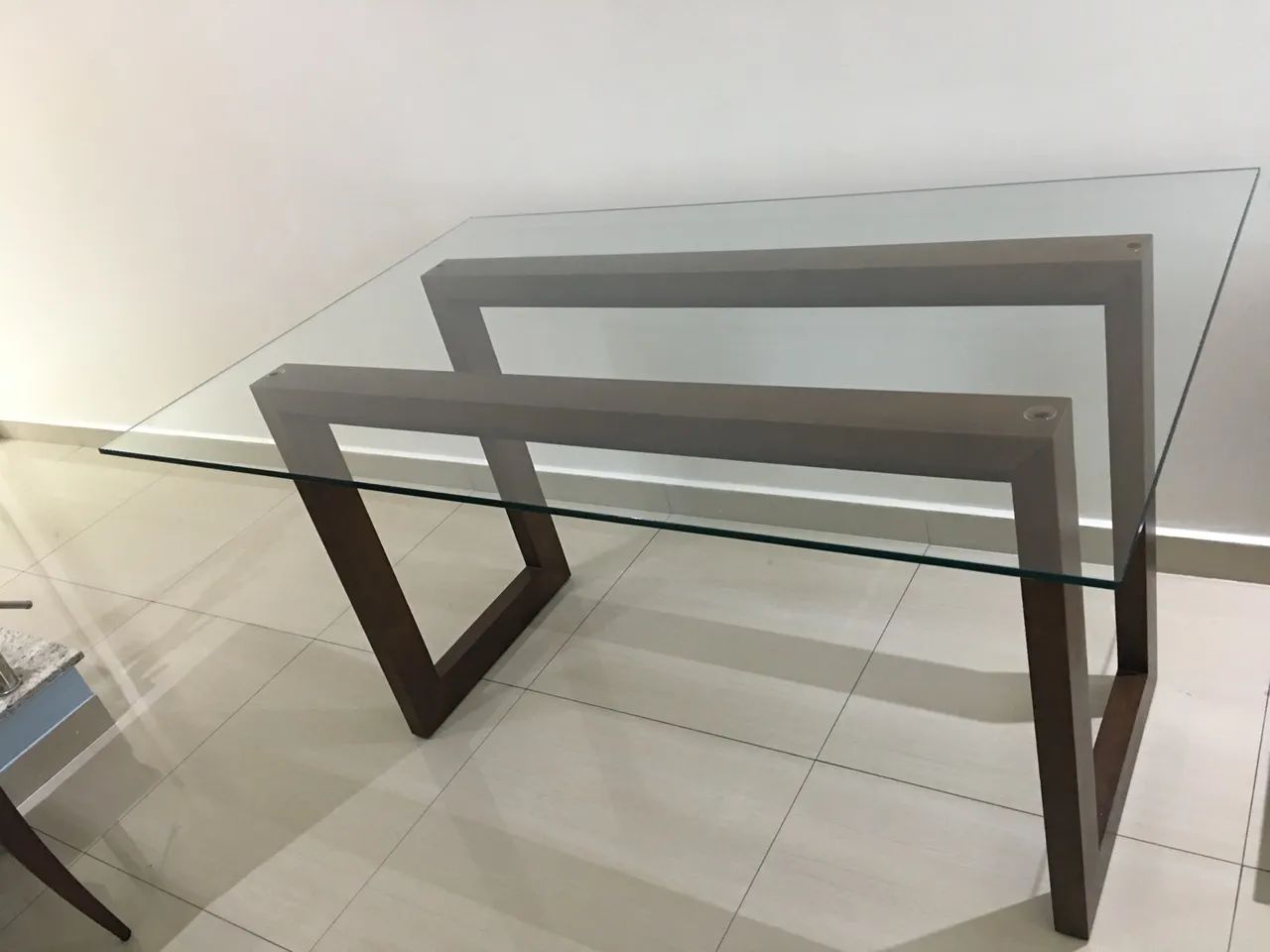 Mesa com tampo de vidro  - Foto 3