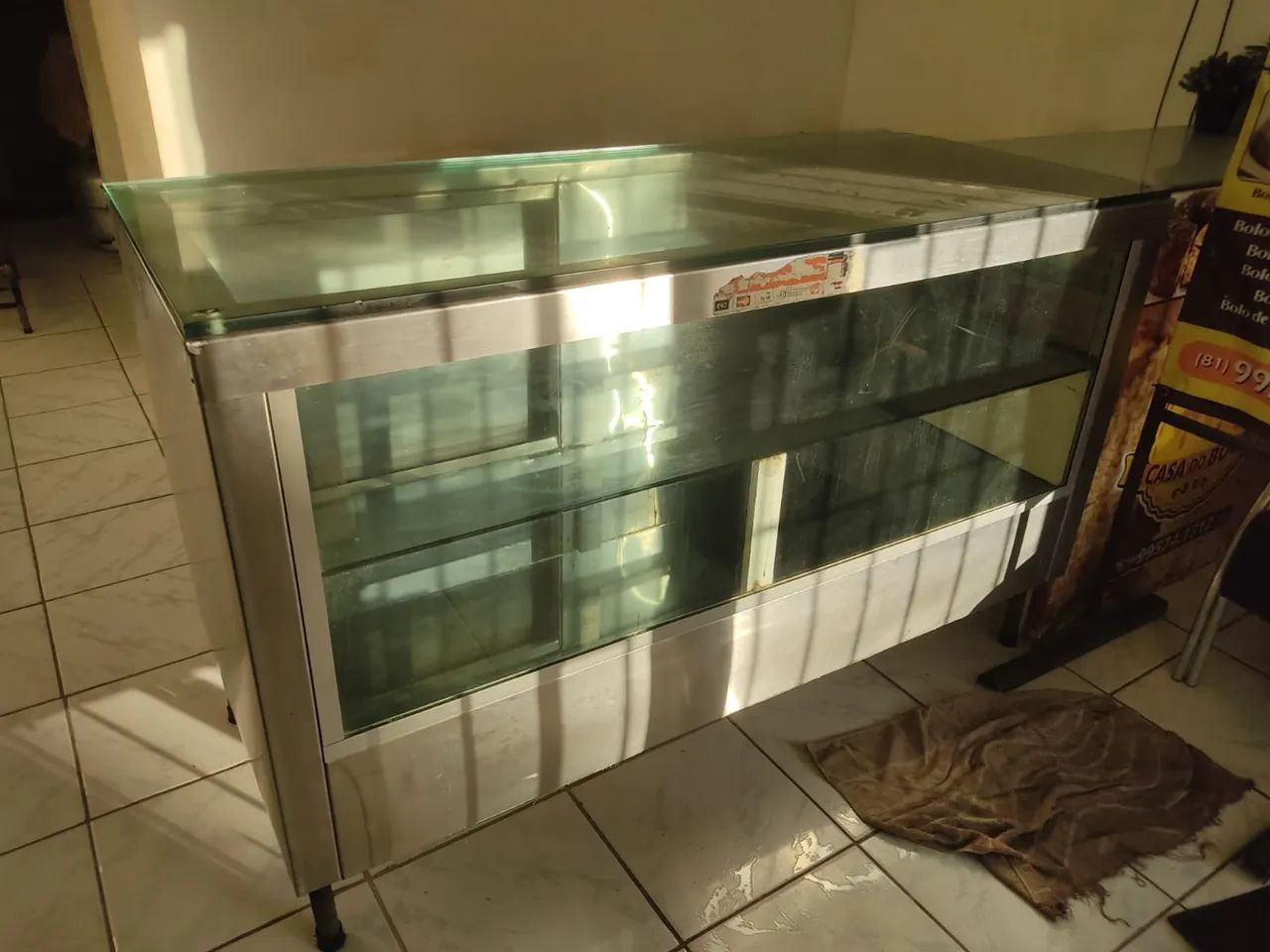 Balcão Expositor  para alimentos não refrigerado